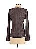 St. John Sport Color Block Solid Brown Wool Pullover Sweater Size S - photo 2