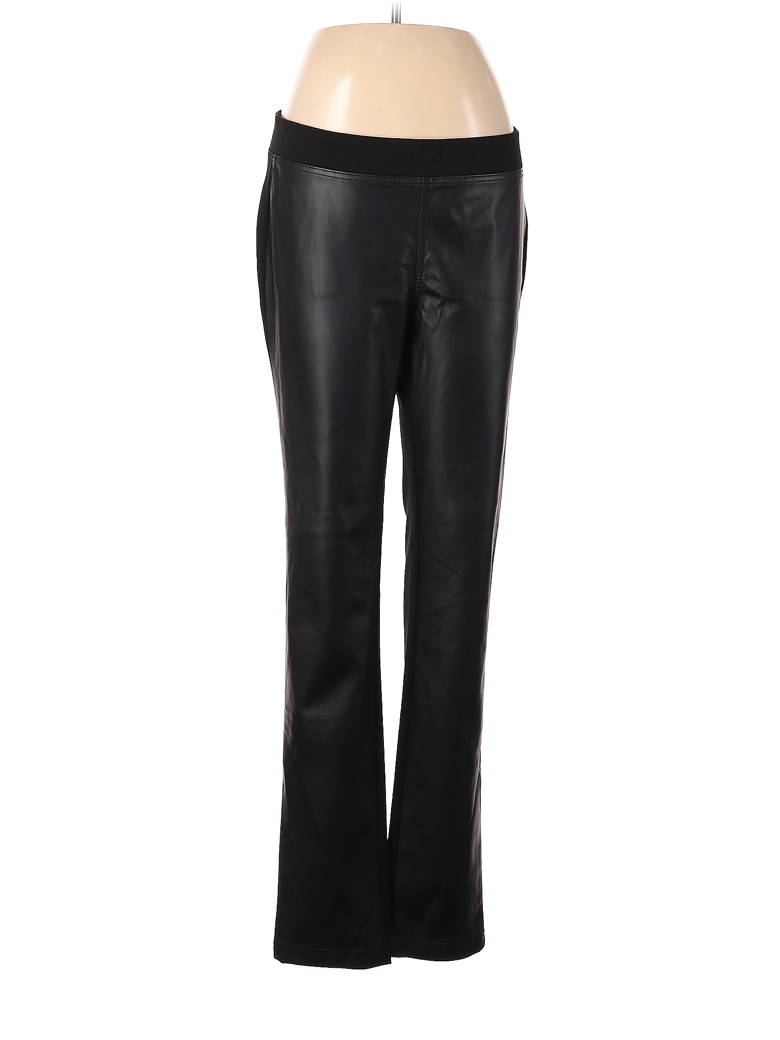 Kenneth Cole New York Solid Black Faux Leather Pants Size M - 89% off ...