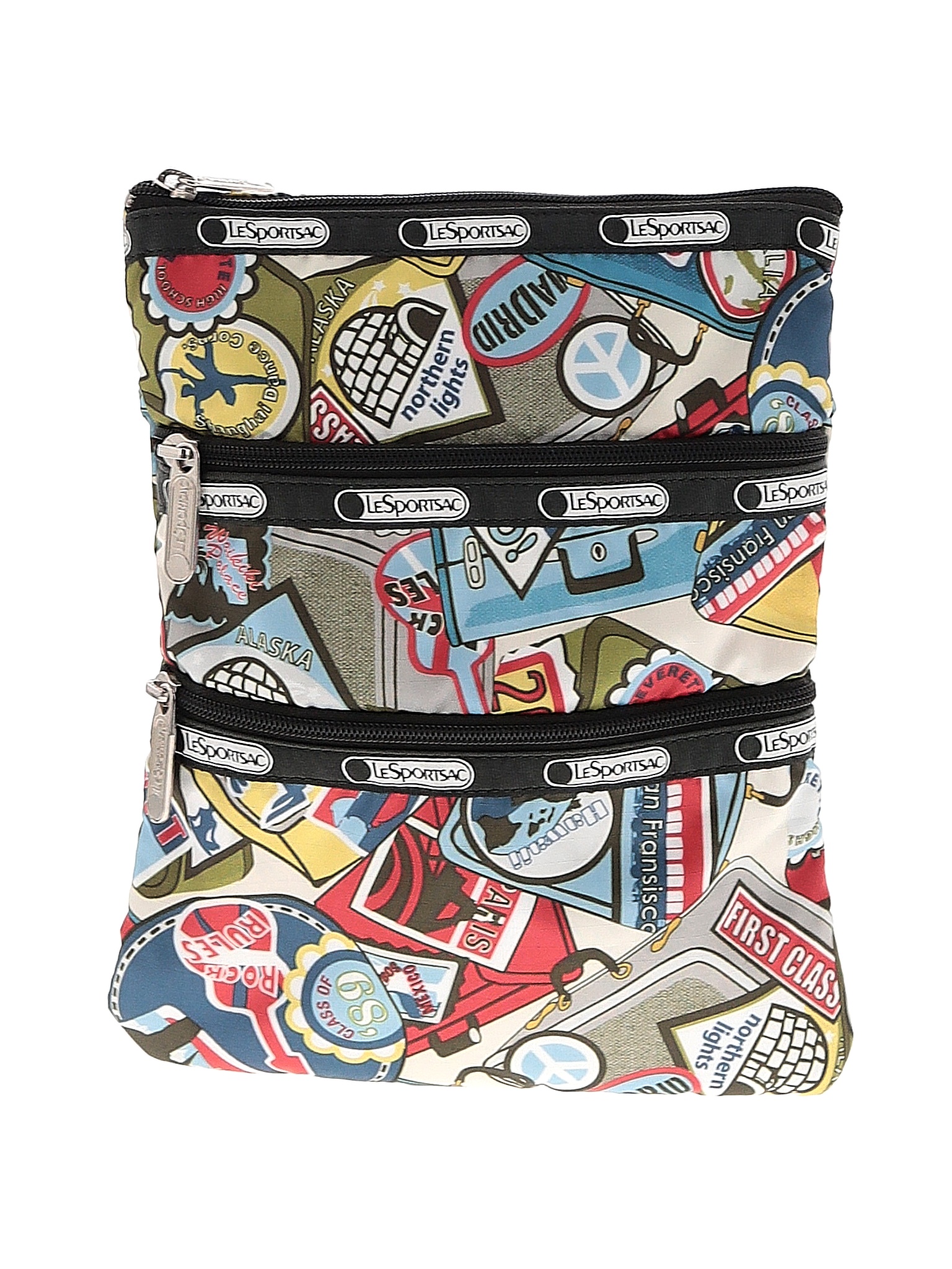 LeSportsac Graphic Multi Color Green Crossbody Bag One Size 65 off