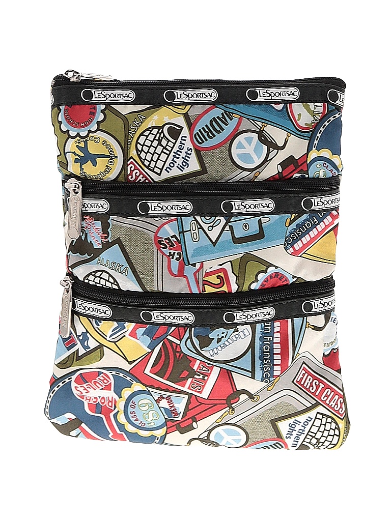 LeSportsac Graphic Multi Color Green Crossbody Bag One Size 65 off