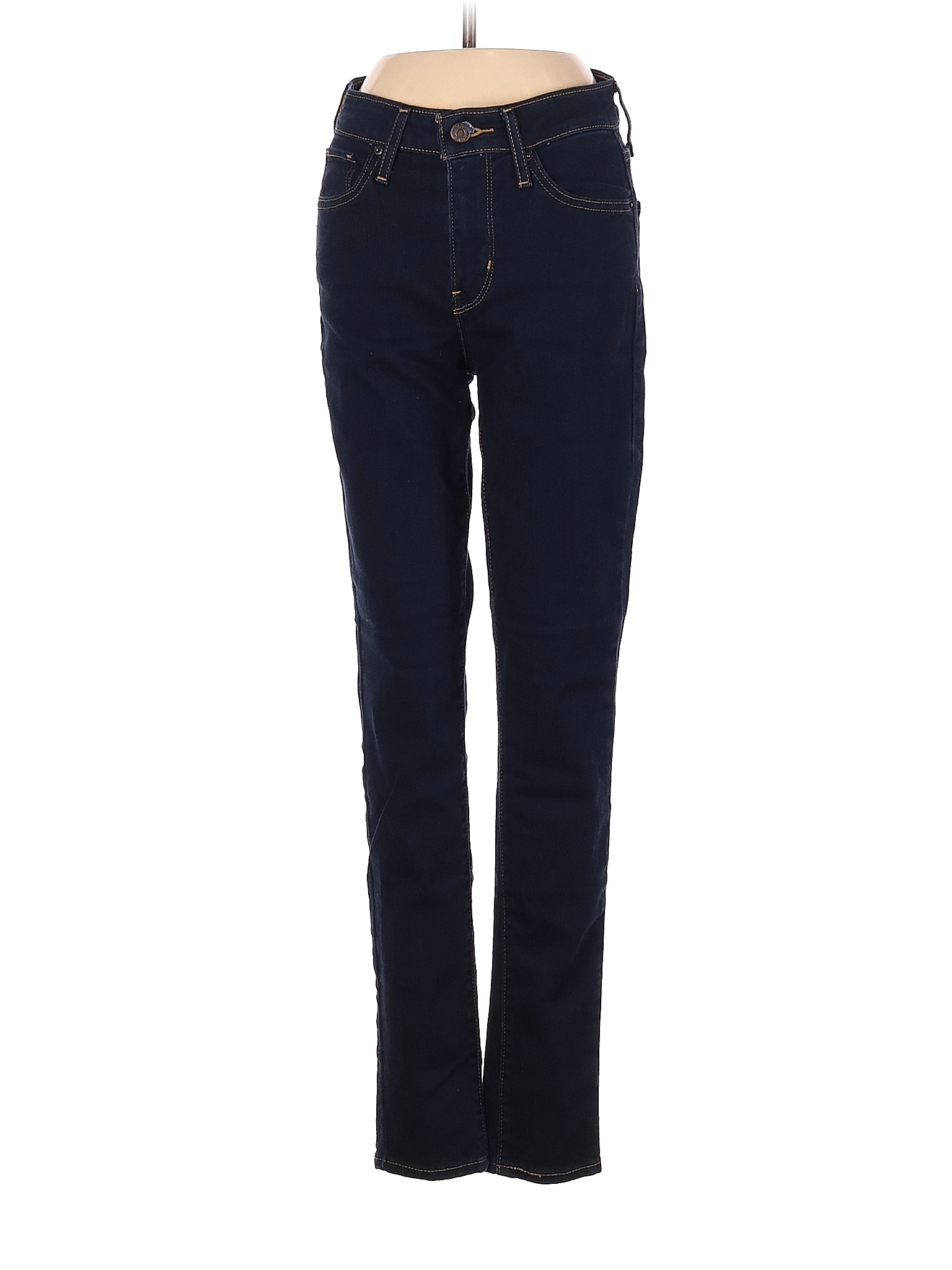 Levi's Solid Blue Jeans 26 Waist - 76% off | thredUP