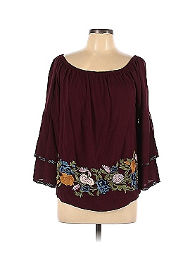 Solitaire 3/4 Sleeve Blouse (view 1)
