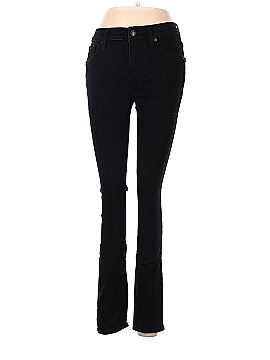Madewell 9" Mid-Rise Skinny Jeans in Black Frost: THERMOLITE&reg; Edition (view 1)