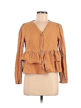 Shein Long Sleeve Button-Down Shirt (view 1)