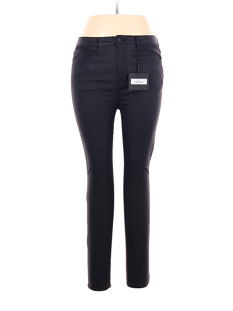 DYI Define Your Inspiration Solid Black Faux Leather Pants 32 Waist