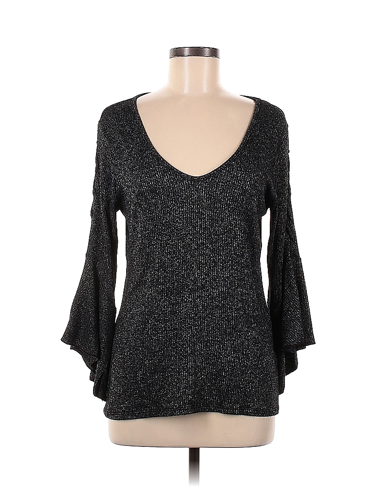 Red Haute Black 3/4 Sleeve Top Size M - 84% off | thredUP