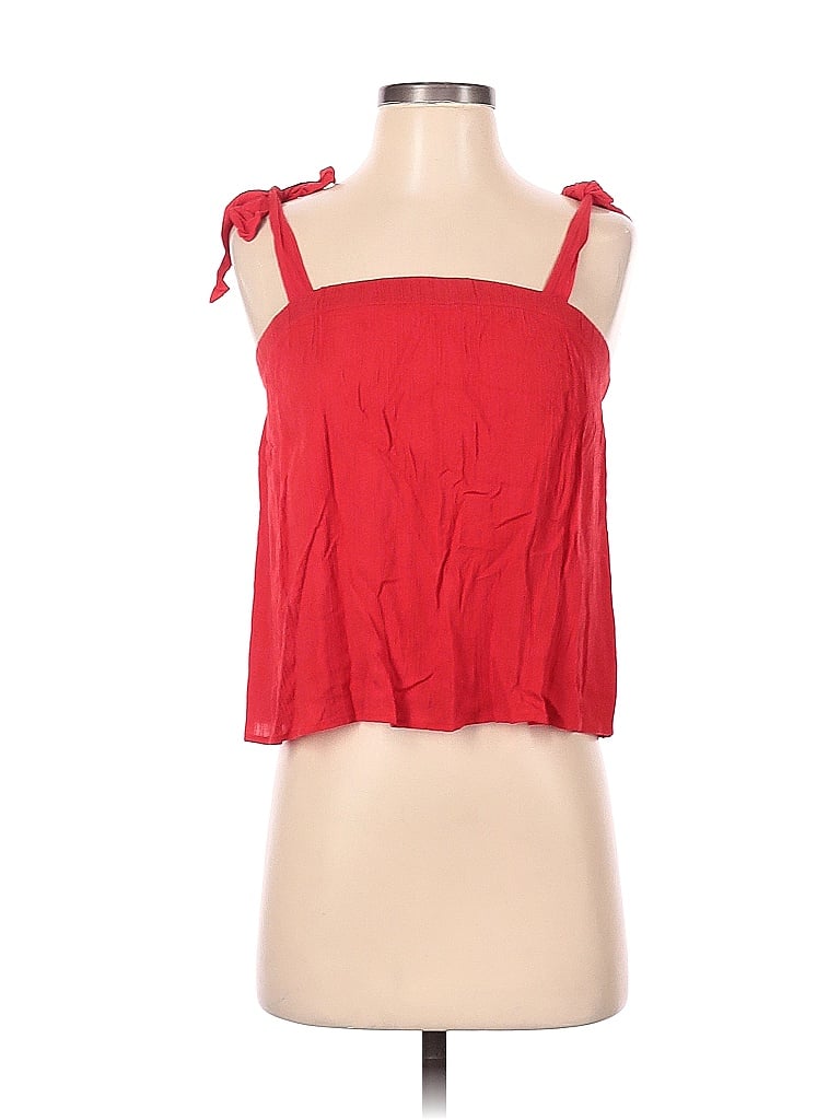 Newbury Kustom 100% Rayon Red Sleeveless Blouse Size S - 82% off | ThredUp