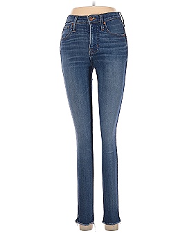 Madewell 9" Mid-Rise Skinny Jeans in Paloma Wash: Raw-Hem Edition (view 1)