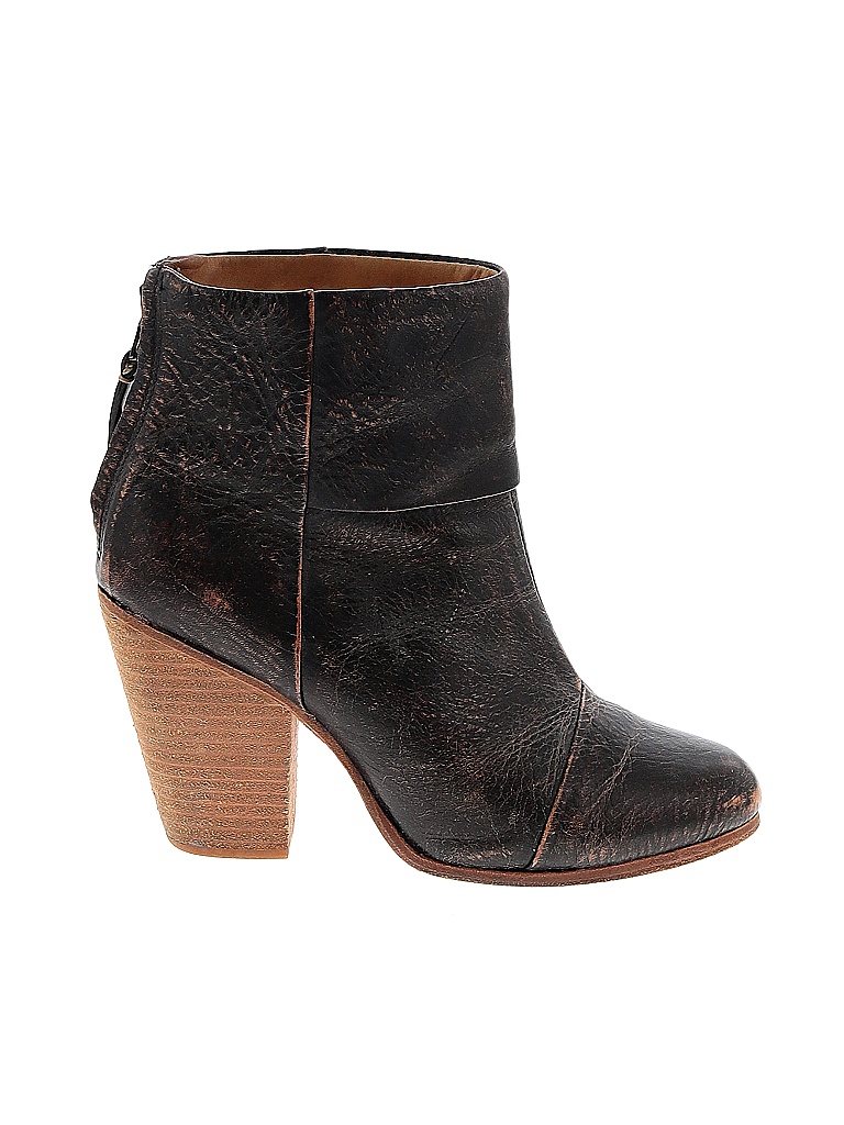 Rag & Bone Solid Colored Brown Ankle Boots Size 38 (EU) - photo 1