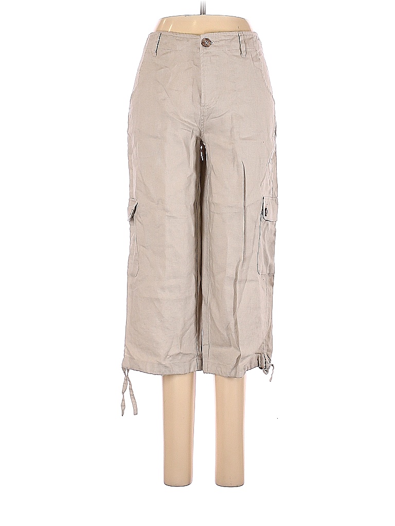 Sahalie 100% Linen Solid Colored Ivory Linen Pants Size 8 - 64% off ...
