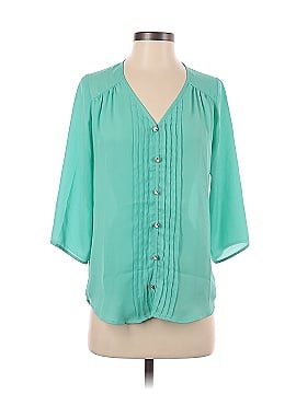 Buttons 3/4 Sleeve Blouse (view 1)