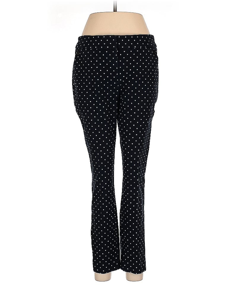 Ann Taylor LOFT Hearts Stars Polka Dots Black Khakis Size 6 - photo 1