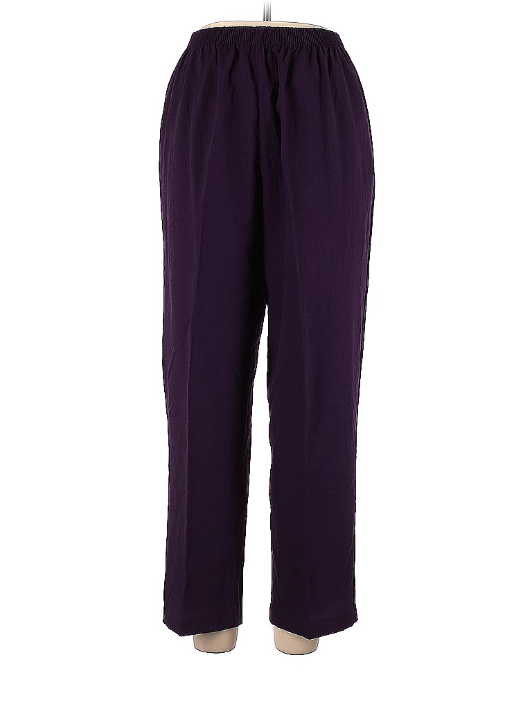 BonWorth Solid Colored Purple Casual Pants Size L - 64% off | thredUP