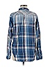Current/Elliott 100% Cotton Plaid Blue Long Sleeve Button-Down Shirt Size Med (2) - photo 2