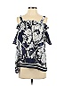 Unique Spectrum 100% Polyester Blue Short Sleeve Blouse Size S - photo 1
