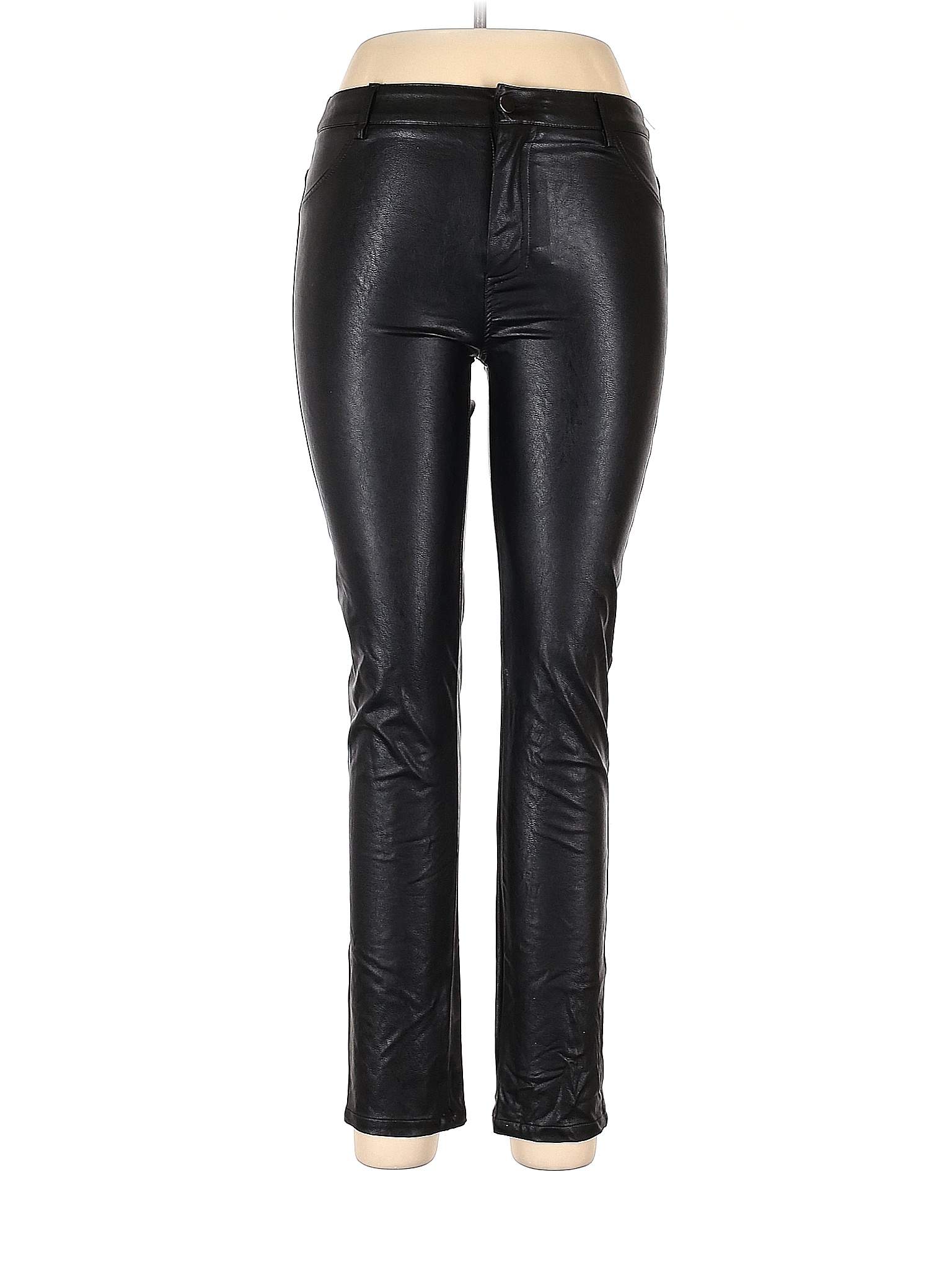 Mustard Seed Black Faux Leather Pants Size L 56 off thredUP