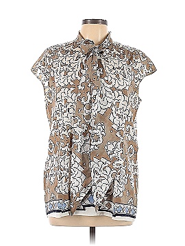 Tory Burch Short Sleeve Silk Top (view 1)