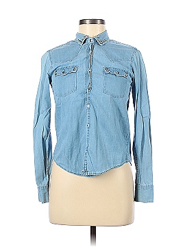 Zara Long Sleeve Button-Down Shirt (view 1)