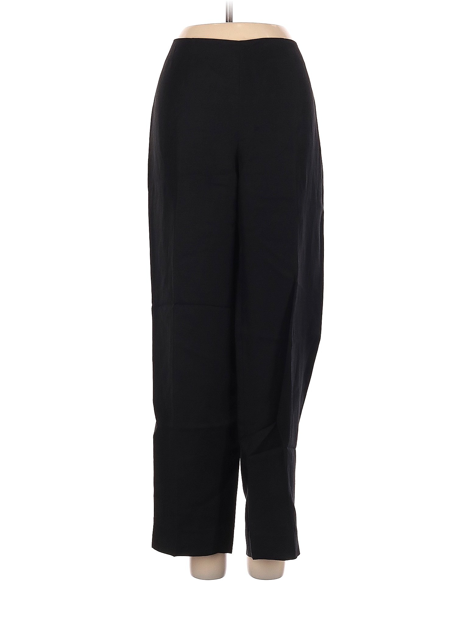 Sigrid Olsen Solid Black Linen Pants Size 4 83 off thredUP