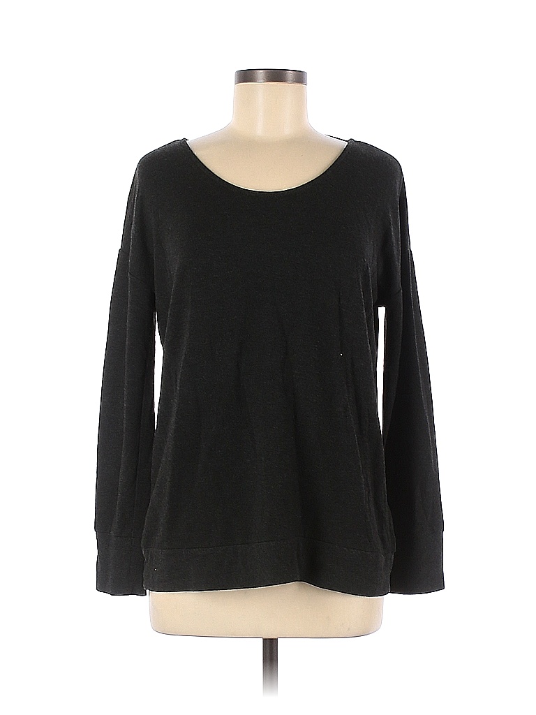 Cable & Gauge Solid Black Long Sleeve Top Size M - 51% off | thredUP