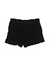 Nine West 100% Rayon Solid Hearts Black Shorts Size L - photo 2