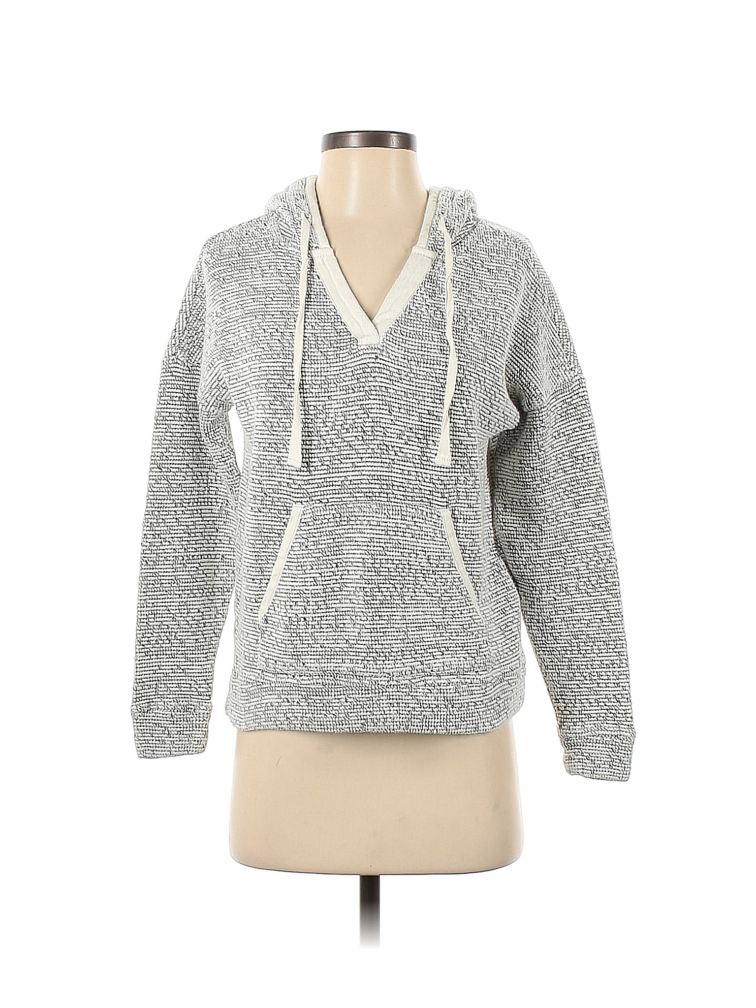 Lou & Grey for LOFT Gray Ivory Pullover Hoodie Size XS - 84% off | thredUP