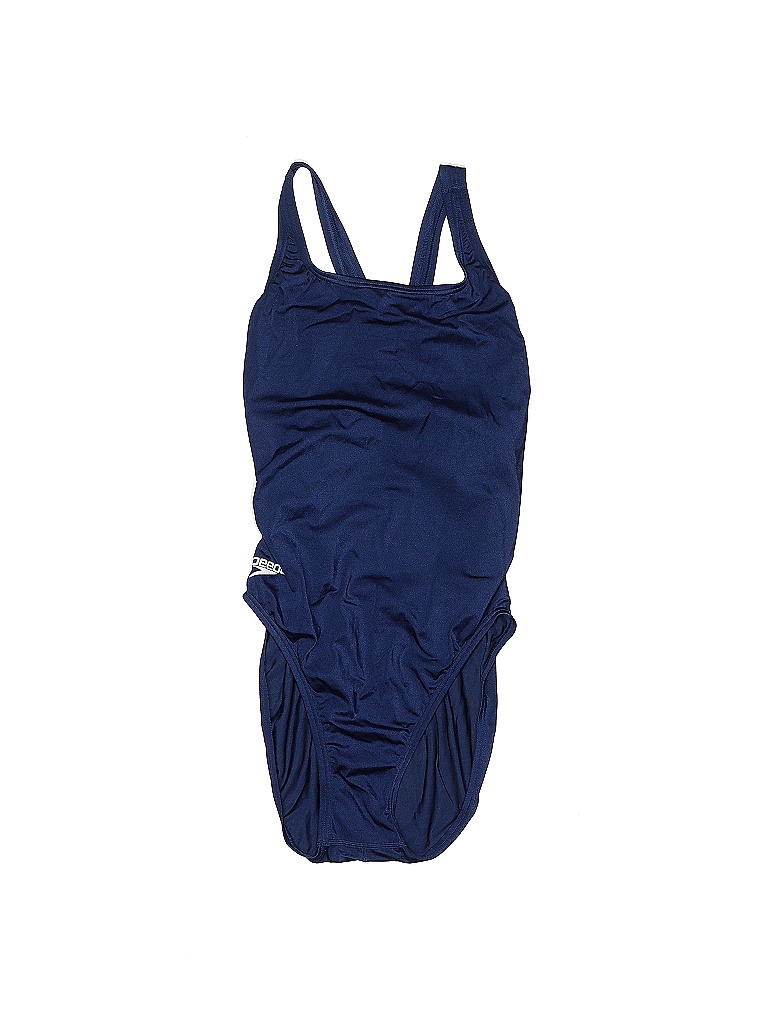 Speedo Blue One Piece Swimsuit Size 12 53 off thredUP