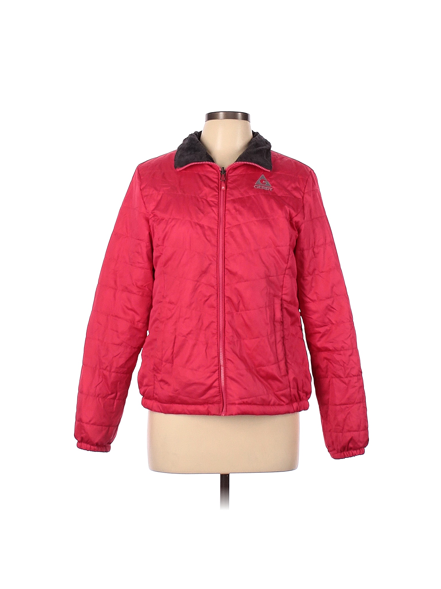 Gerry 100 Polyester Solid Pink Jacket Size L 78 off thredUP