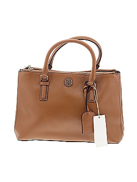 Tory Burch 100% Leather Solid Colored Brown Leather Satchel One Size - 66%  off | thredUP