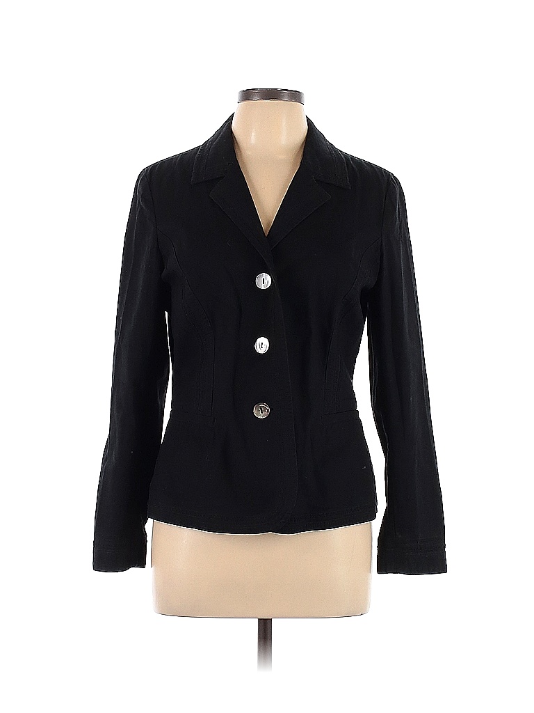 J.Jill Solid Black Jacket Size 10 - 89% off | thredUP