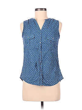 G Collection Sleeveless Button-Down Shirt (view 1)