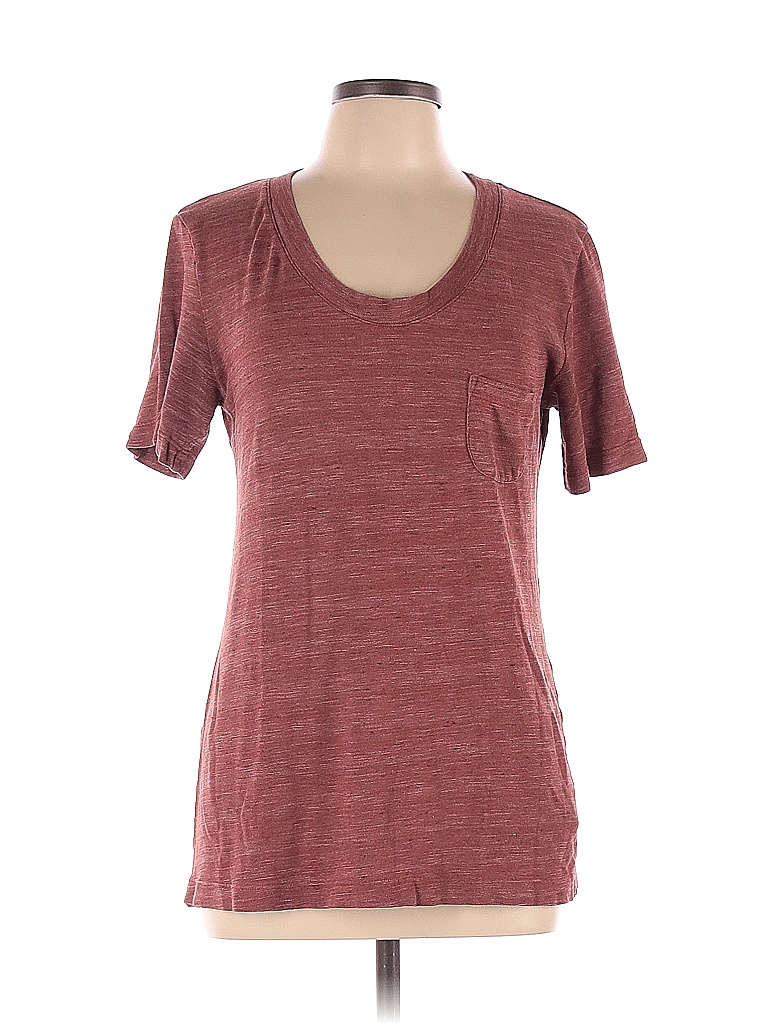 Clu Brown Short Sleeve Top Size L 82 off thredUP