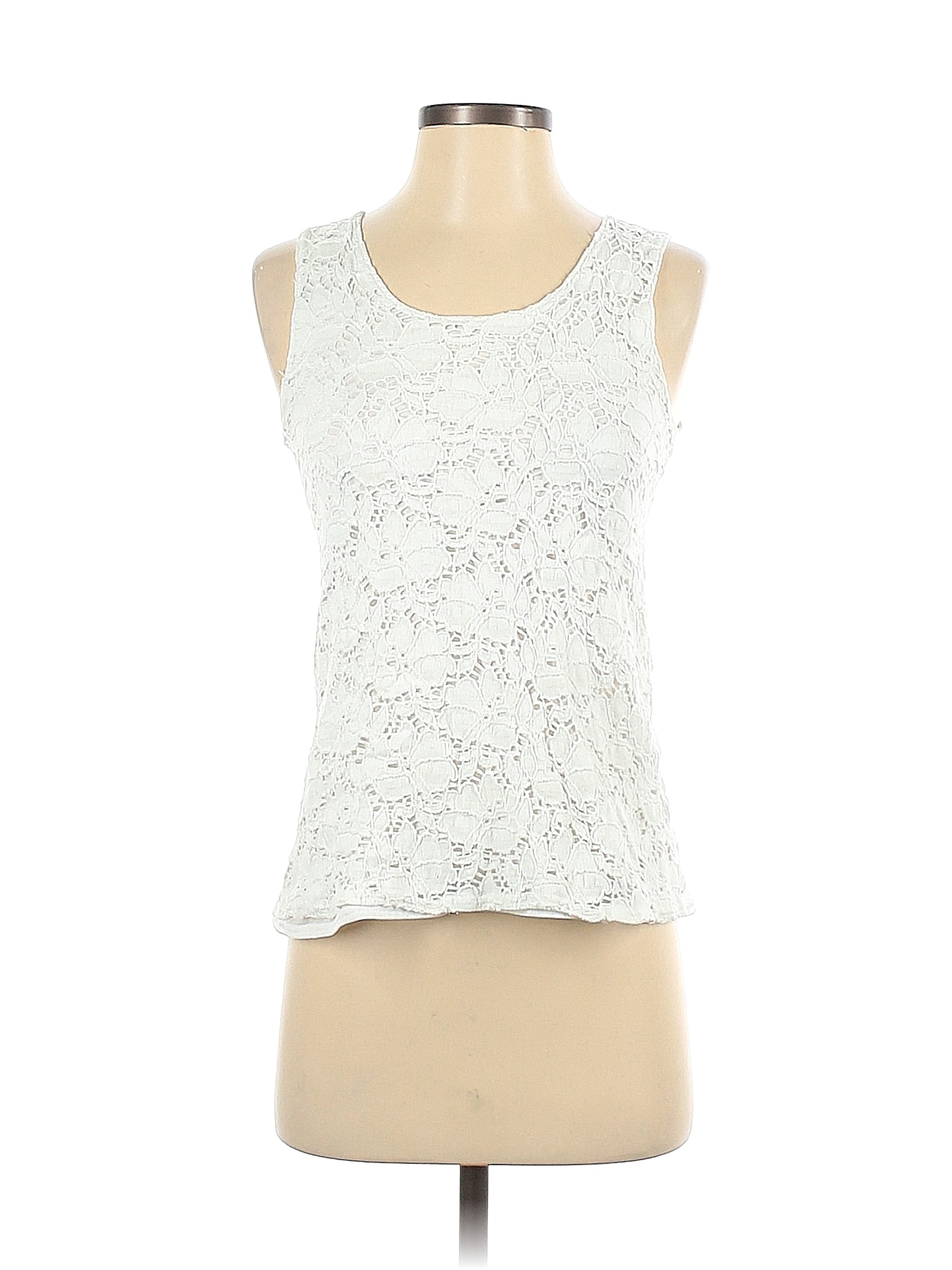 Peck & Peck Floral White Sleeveless Blouse Size S - 71% off | thredUP