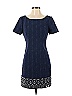 Plenty By Tracy Reese Solid Navy Blue Casual Dress Size 2 - photo 1