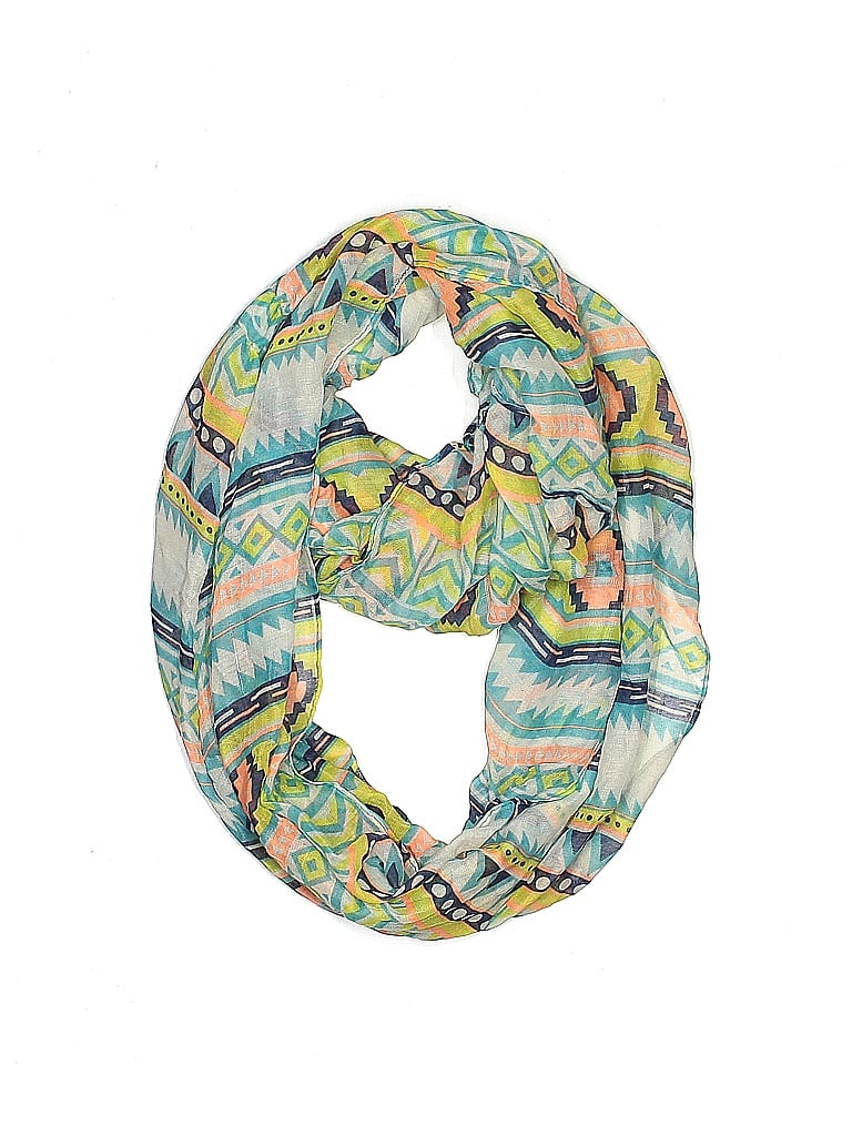 Assorted Brands 100% Polyester Paisley Yellow Blue Scarf One size - photo 1