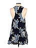 Privacy Please 100% Rayon Floral Motif Batik Blue Casual Dress Size S - photo 2