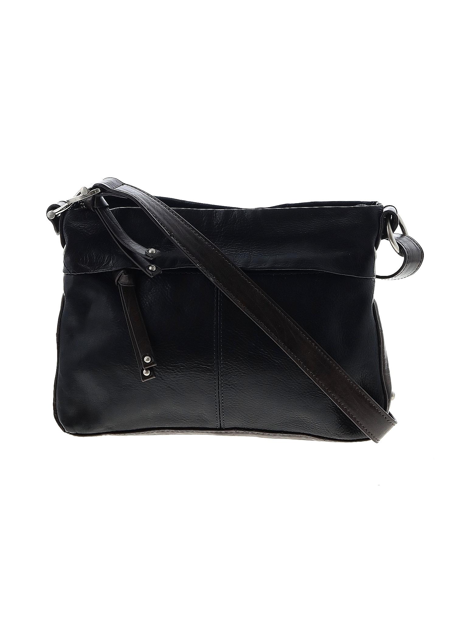 Tignanello 100 Leather Solid Black Leather Crossbody Bag One Size 65 off thredUP