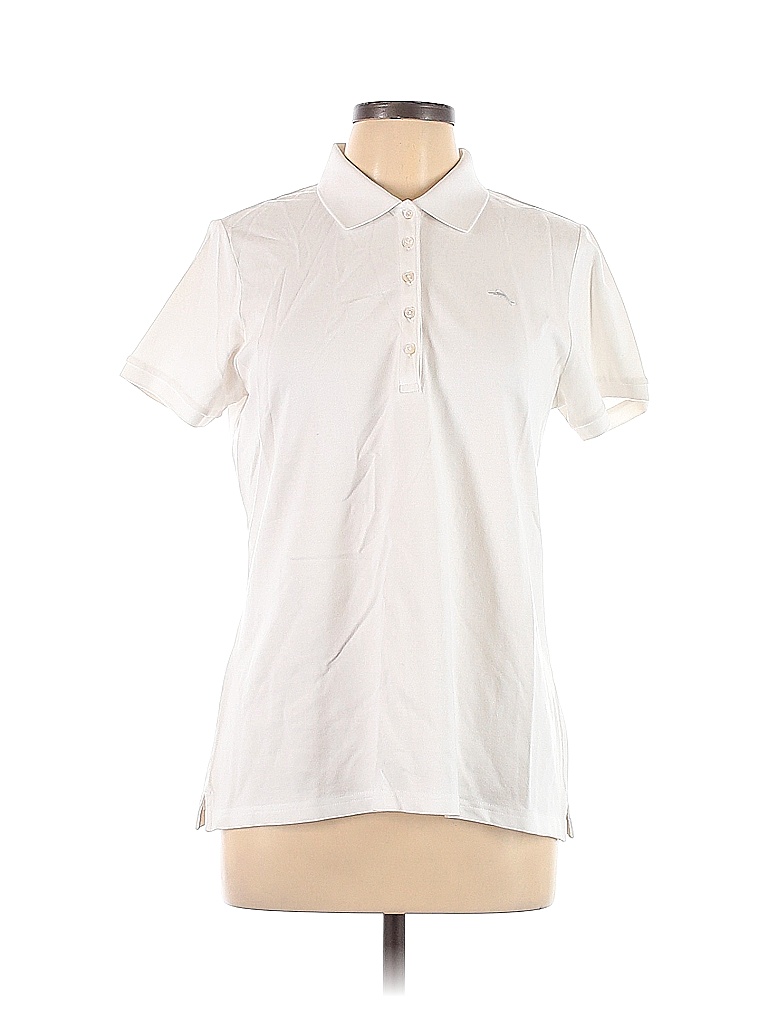 Tommy Bahama Solid White Short Sleeve Polo Size L - 85% off | thredUP