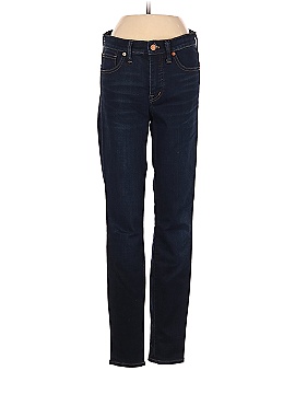 Madewell 9" Mid-Rise Skinny Jeans in Larkspur Wash: TENCEL&trade; Denim Edition (view 1)