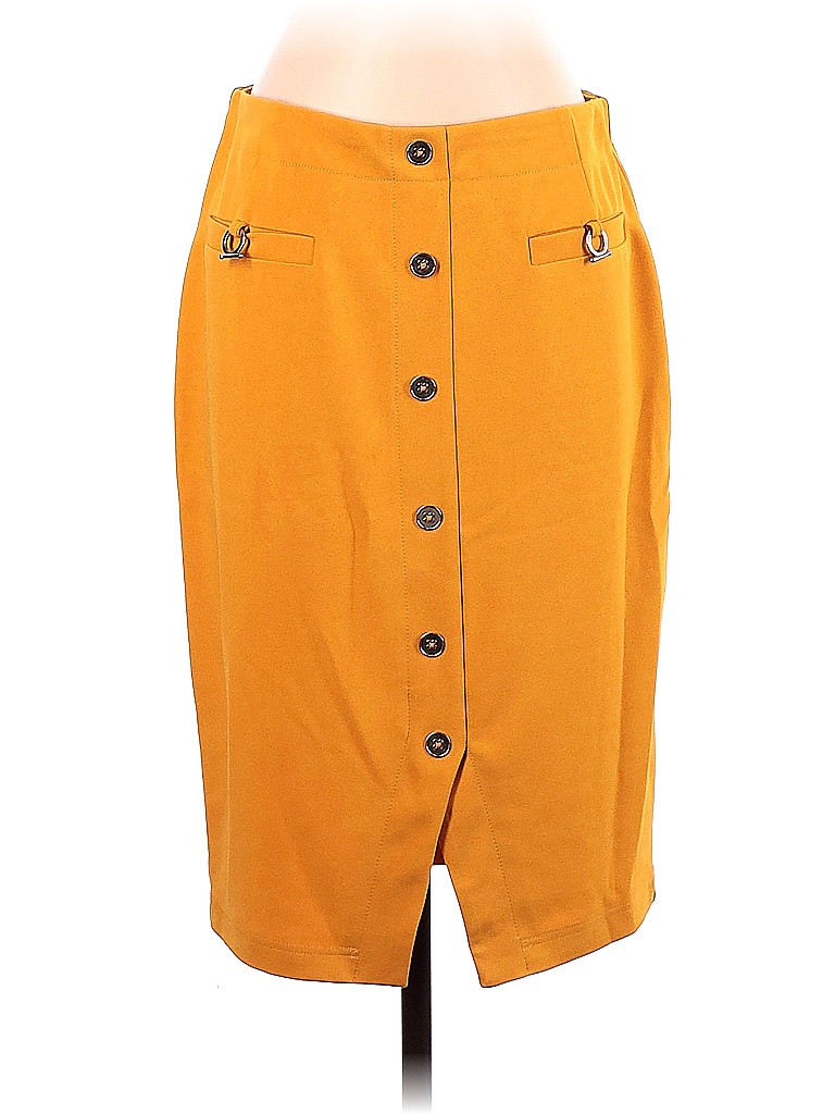 Zac & Rachel Orange Yellow Casual Skirt Size 4 (Petite) - photo 1