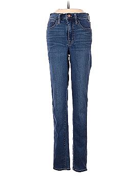 Madewell Tall 10" High-Rise Roadtripper Supersoft Jeans in Playford Wash (view 1)