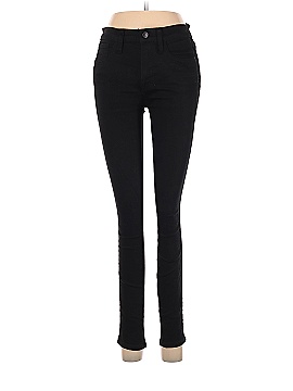 Madewell 9" Mid-Rise Skinny Jeans: Velvet Tuxedo Stripe Edition (view 1)