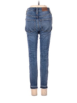 Madewell Petite 9" Mid-Rise Skinny Jeans in York Wash: Rip and Repair Edition (view 2)
