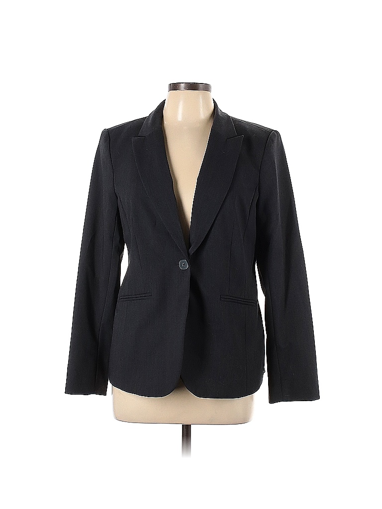 Liz Claiborne Solid Black Gray Blazer Size 10 - 66% off | thredUP