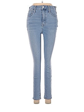 Madewell 11" High-Rise Skinny Crop Jeans in Webb Wash: TENCEL&trade; Denim Edition (view 1)