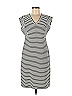 Derek Lam Collective Stripes Multi Color White Striped V-Neck Dress Size 44 (IT) - photo 1