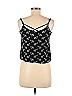 H&M Loves Coachella 100% Viscose Black Sleeveless Blouse Size 6 - photo 2