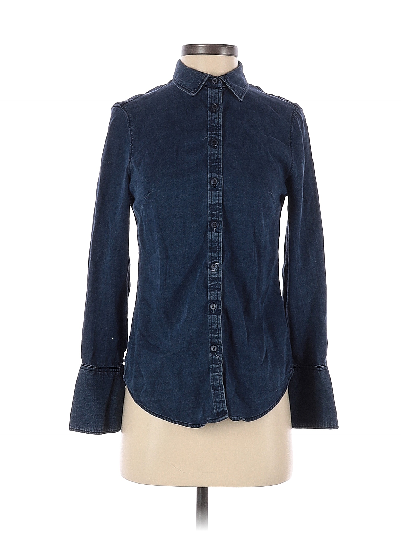 Chemise Vintage Banana Republic Coupe Slim Manches Longues Taille M - Occasion Très Bon état