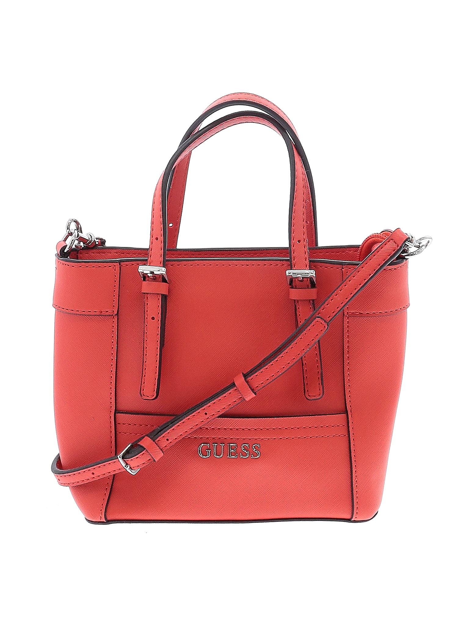 Guess Solid Colored Orange Satchel One Size - 74% off | thredUP