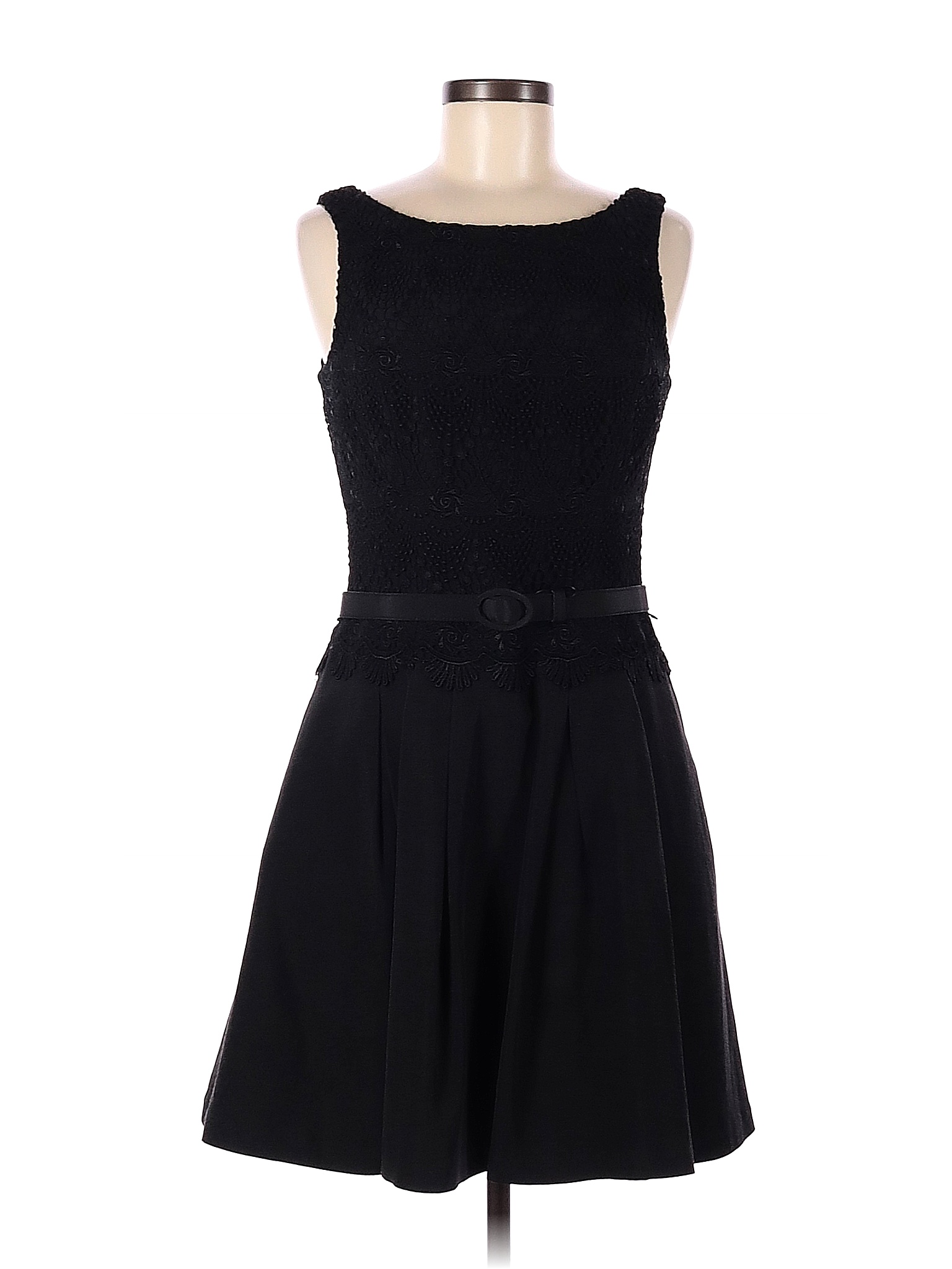 White House Black Market Solid Black Cocktail Dress Size 6 92 off